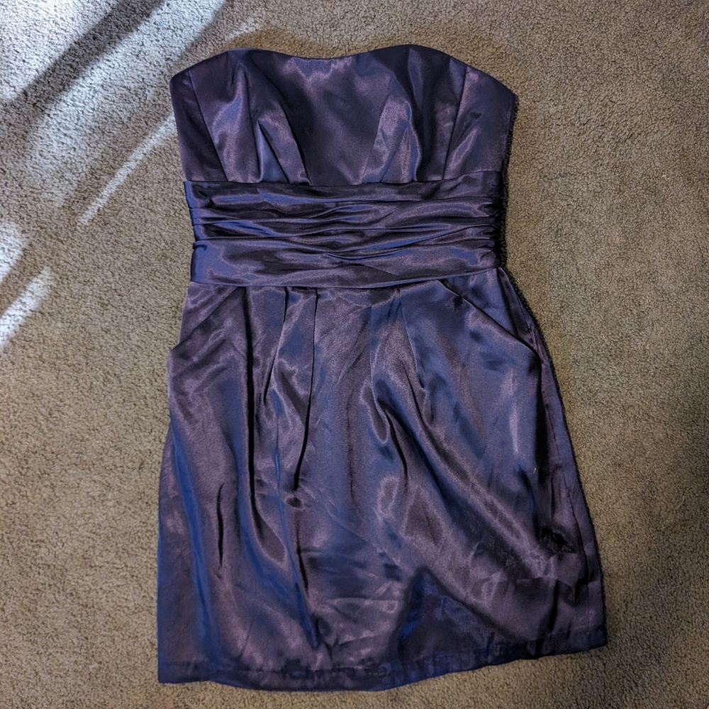 David's bridal bridesmaid mini dress, prom dress